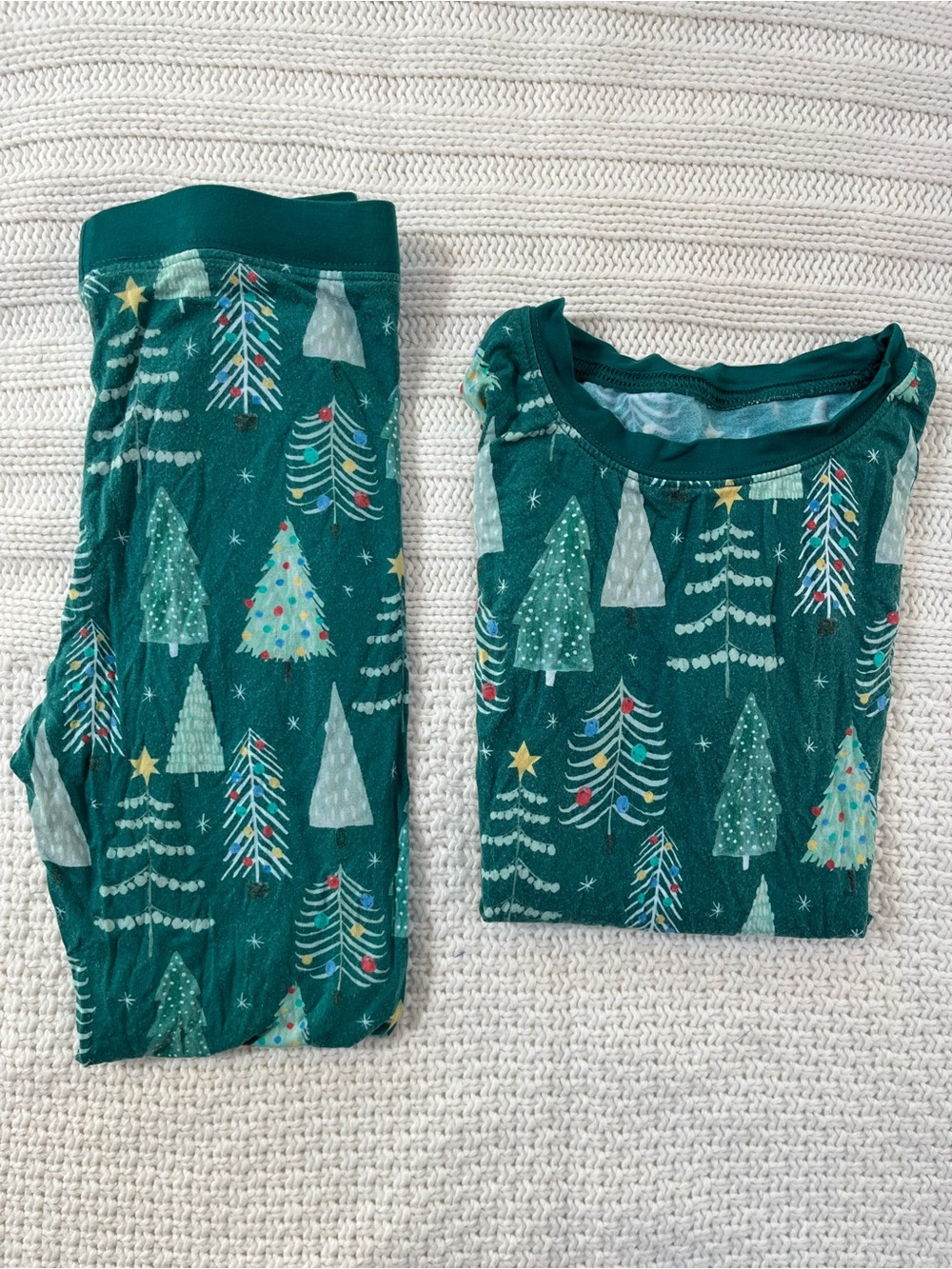 Little Sleepies Toddler Bamboo Holiday Pajama Matching Set Size 4T Unisex